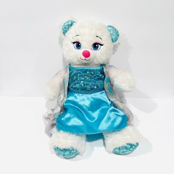 Build-A-Bear Disney Frozen Elsa 16" Plush with Blue Gown Dress & Sound - Retired - Picture 1 of 6
